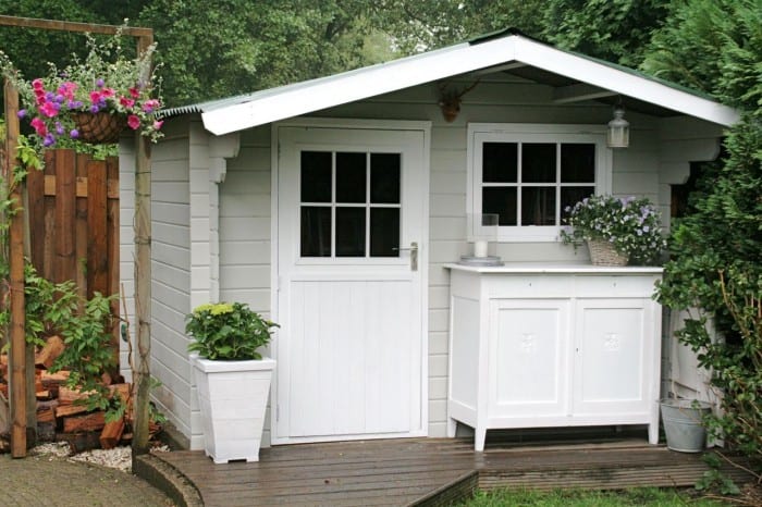 Houtverf geimpregneerd hout
