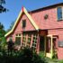 Pippi langkous huis Huis roze verven
