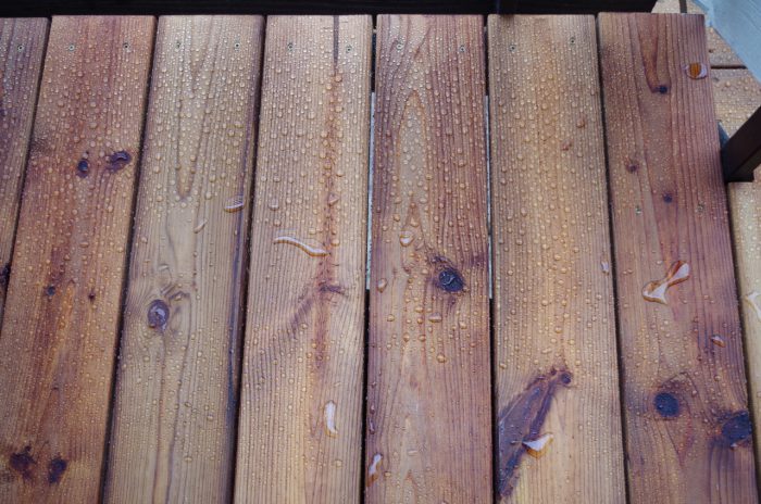 waterafstotende behandeling van hout