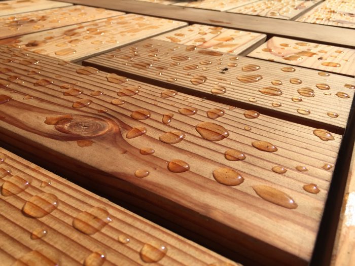 Nanocoating voor hout | Hout waterafstotend maken