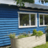 Tuinhuis in sommer bla Zomerblauw