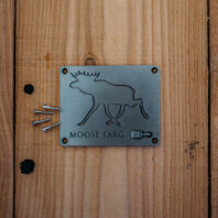 Moose Färg metalen vignet