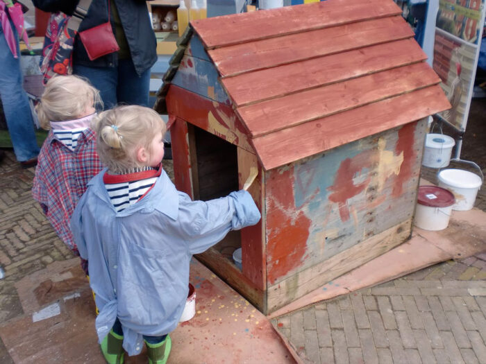 scandinavische markt kinderen hui verven