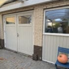 houten garagedeur verven