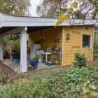 Tuinhuis verven
