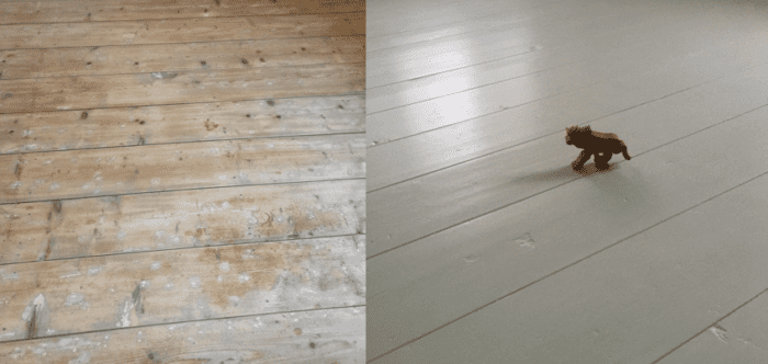 houten vloer verven
