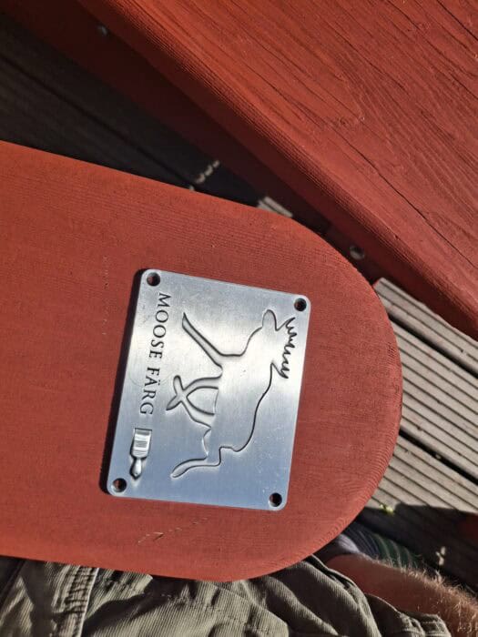 moose farg metalen vignet
