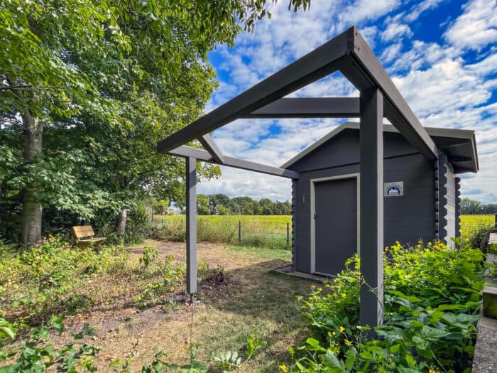 sterrenwacht tuinhuis verven
