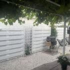 witte verf voor schutting